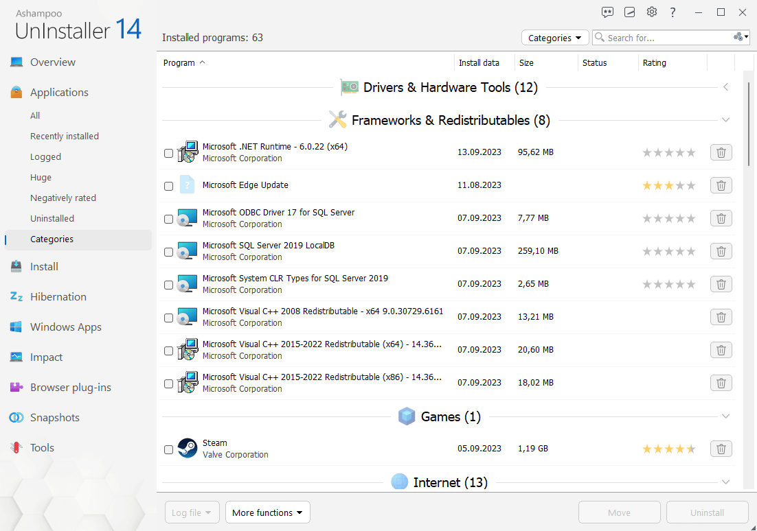 Ashampoo UnInstaller 14 Activation Key (3 PCs) screenshot 4