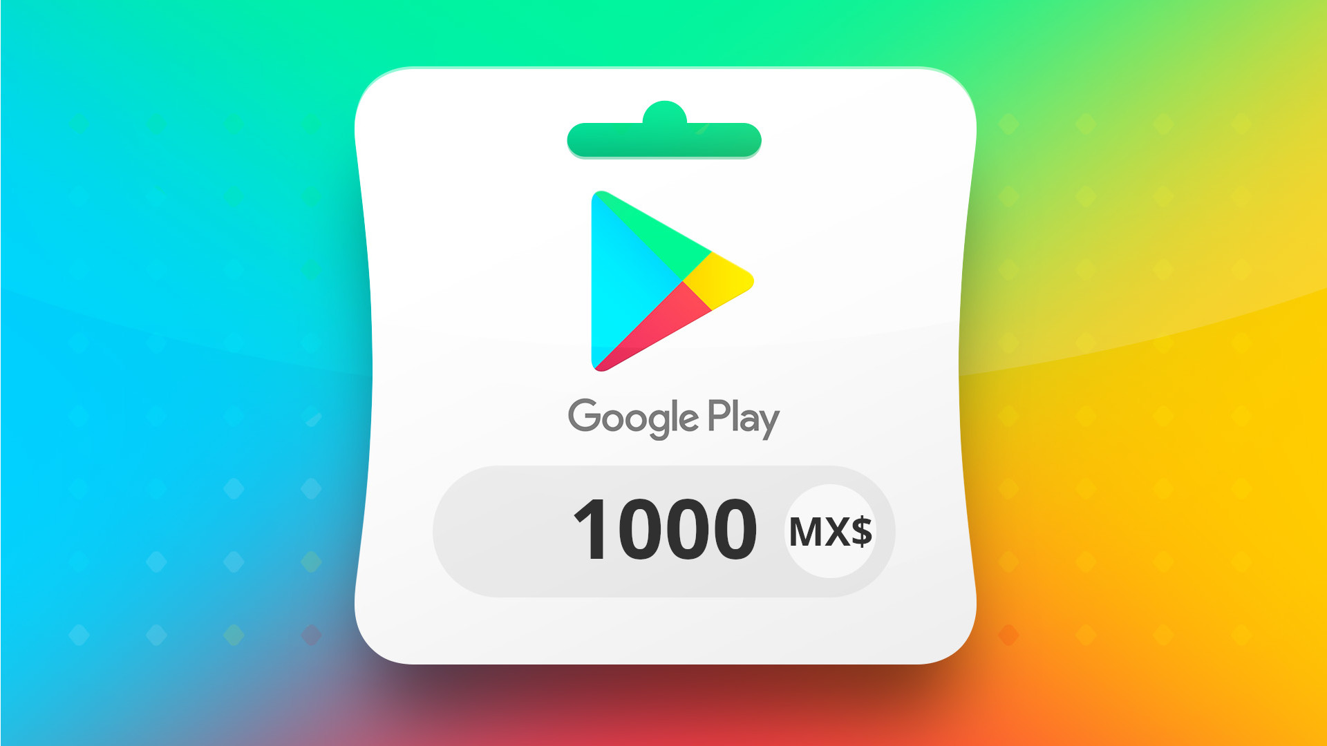Google Play MXN 1000 Gift Card MX screenshot 1