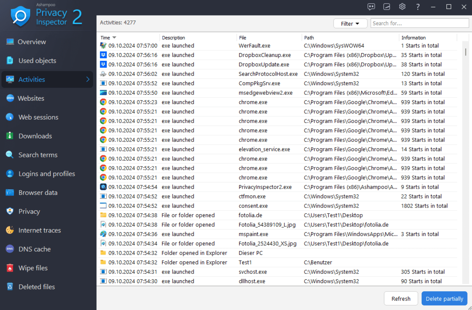 Ashampoo Privacy Inspector 2 Activation Key screenshot 2