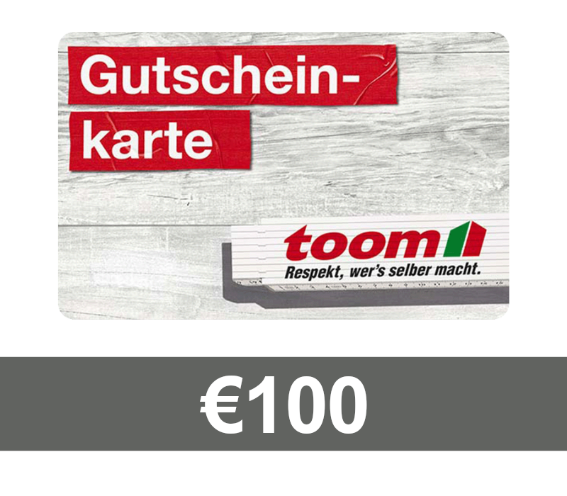 TOOM Baumarkt €100 Gift Card DE