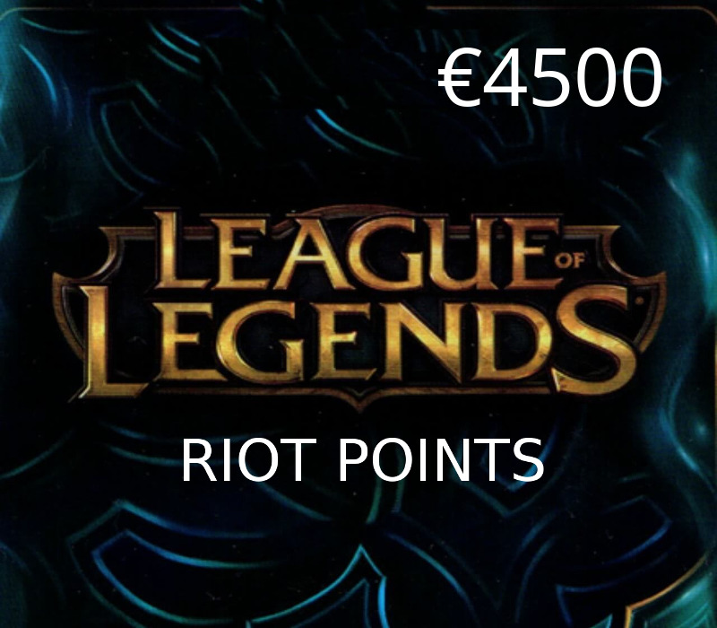 League of Legends 4500 RP Prepaid Card EU