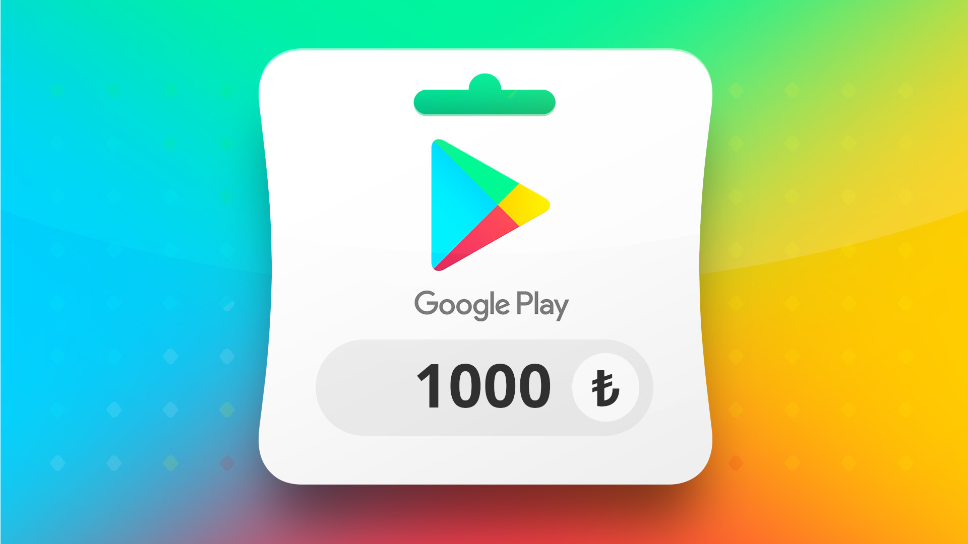 Google Play TRY 1000 Gift Card TR screenshot 1
