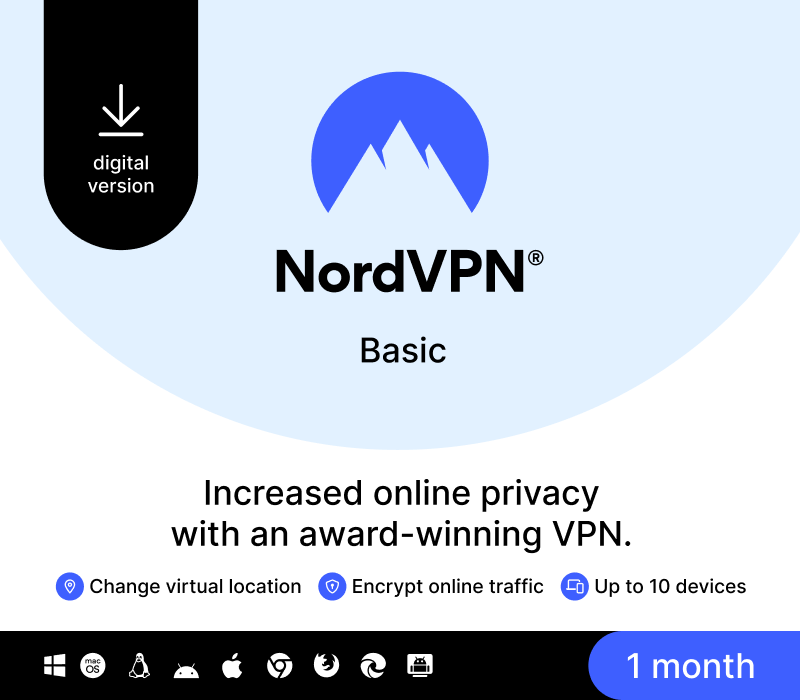 NordVPN Basic US Key (1 Month / 10 Devices)