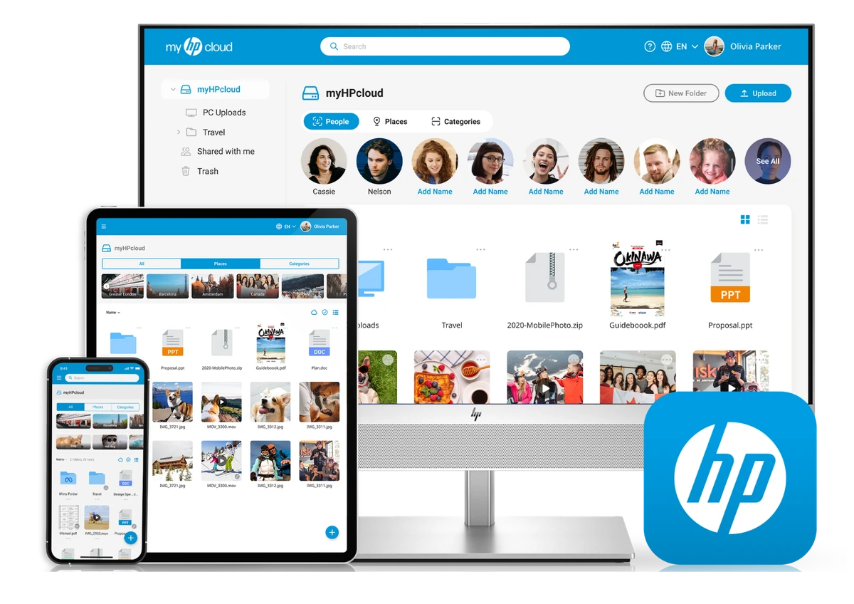 Hewlett Packard - myHPcloud Cloud Storage 1 TB NZ Key screenshot 1