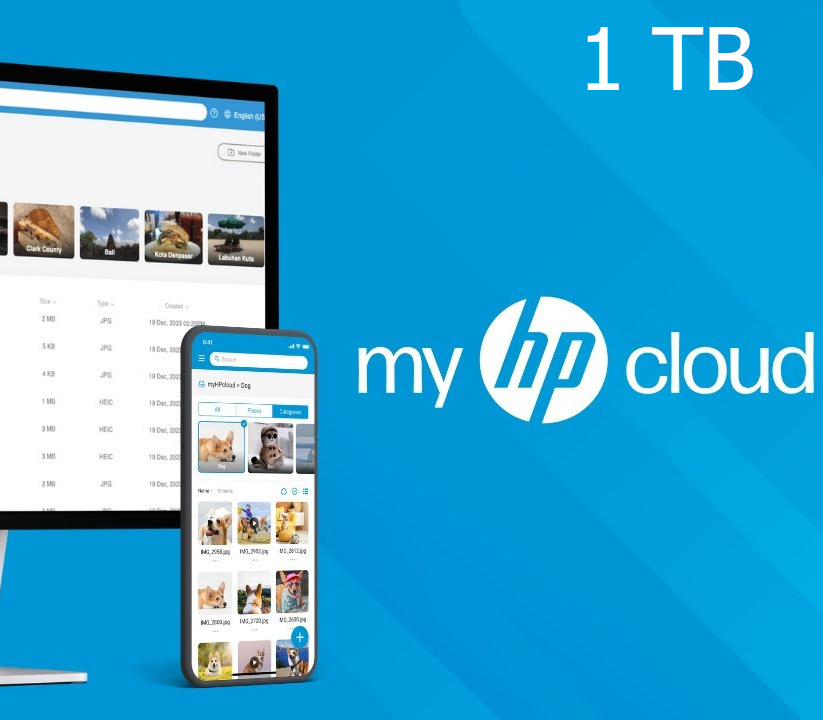 Hewlett Packard - myHPcloud Cloud Storage 1 TB AU Key