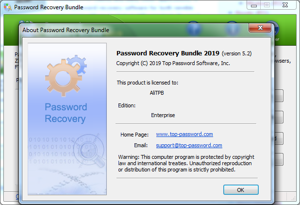 Password Recovery Bundle Enterprise Key screenshot 1