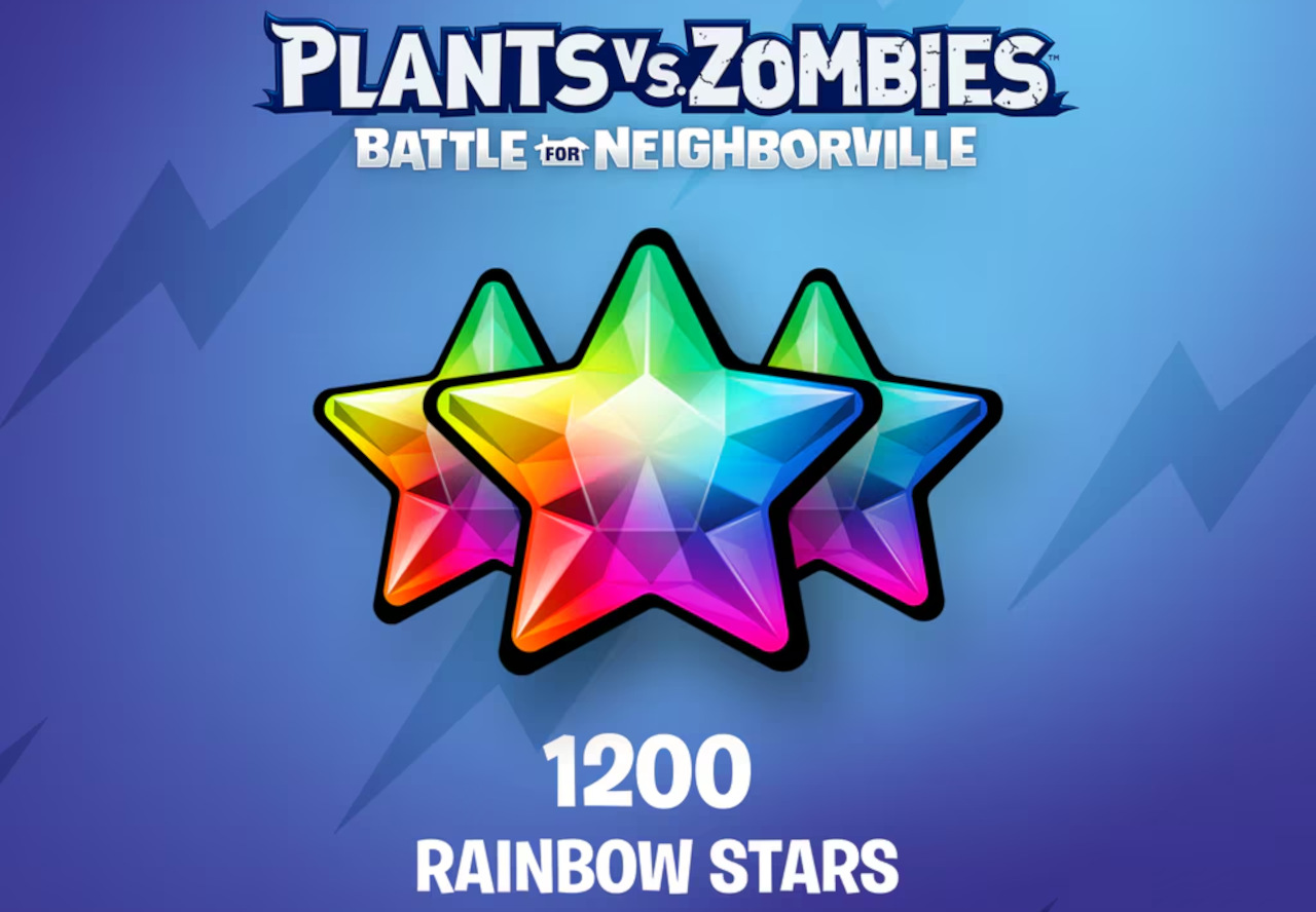 Plants vs. Zombies: Battle for Neighborville - 1200 Rainbow Stars DLC XBOX One / Xbox Series X|S CD Key screenshot 1