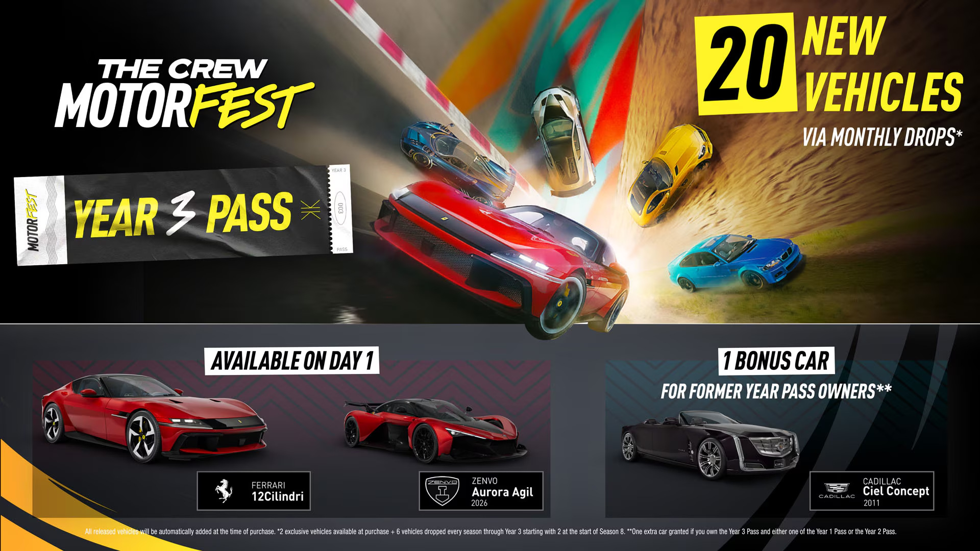 The Crew Motorfest - Year 3 Pass DLC EU Xbox One / Xbox Series X|S CD Key screenshot 1