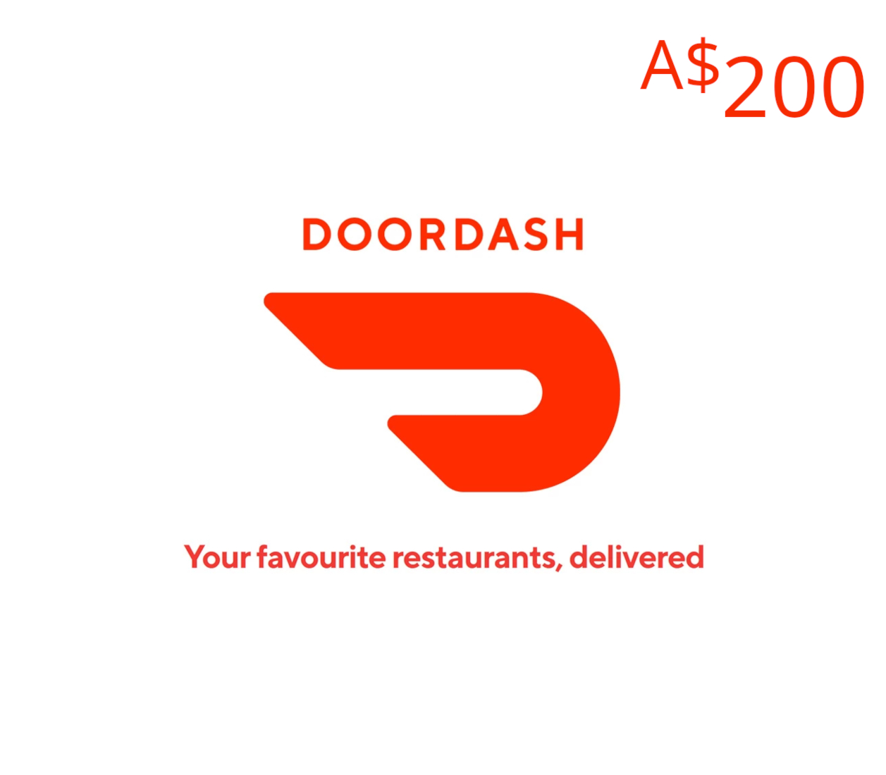 DoorDash AUD 200 Gift Card AU