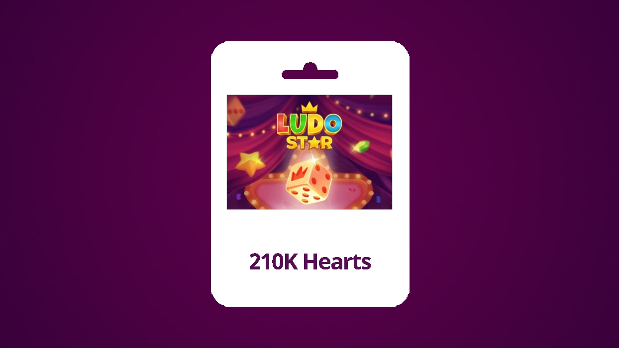 Ludo Star 210K Hearts Gift Card screenshot 1