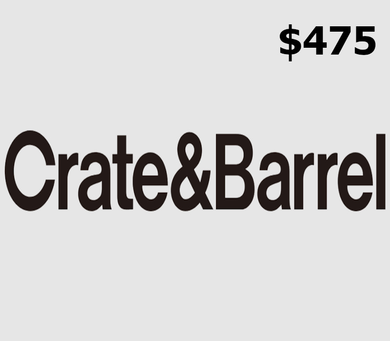 Crate and Barrel USD 475 Gift Card US