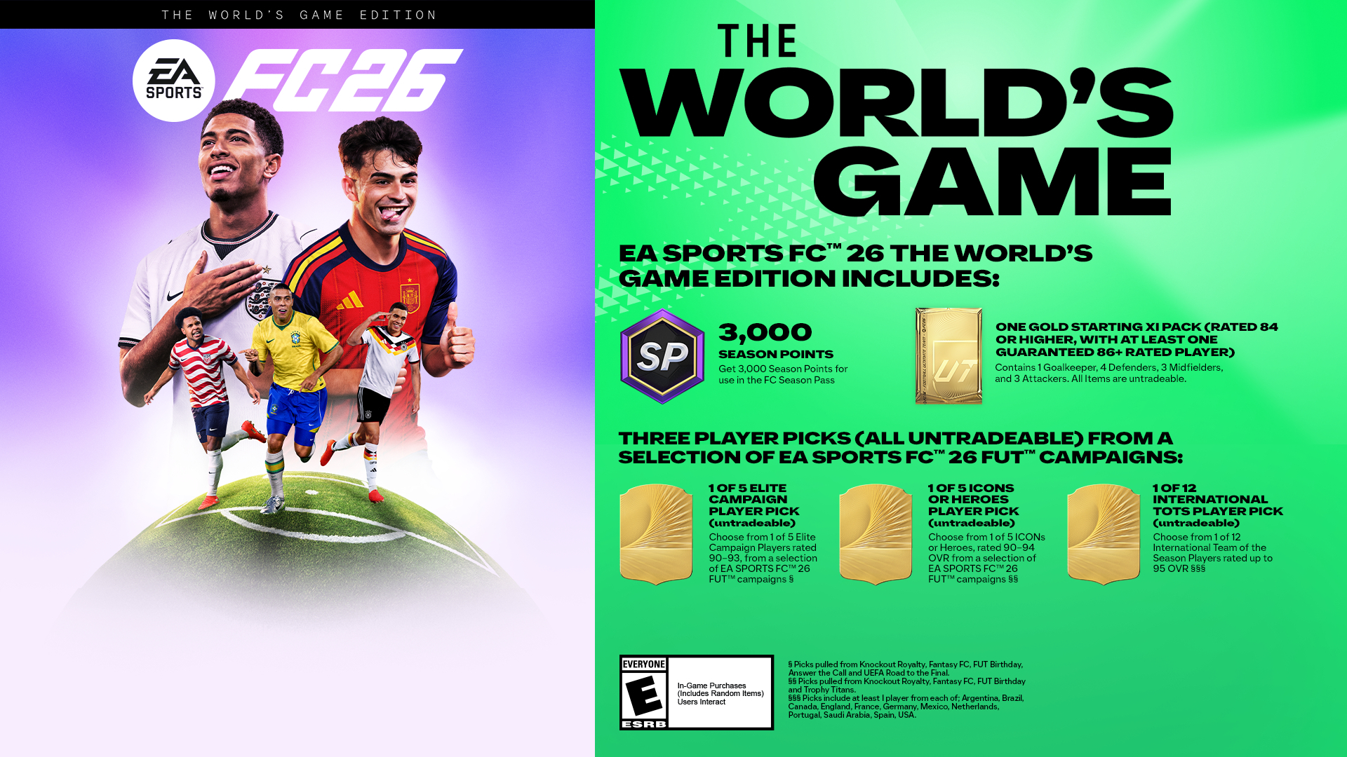 EA SPORTS FC 26 The World's Game Edition EU PC EA App CD Key screenshot 1
