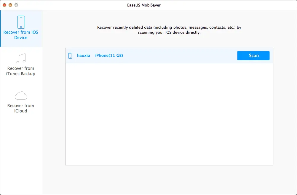 EaseUS MobiSaver for Mac CD Key screenshot 1