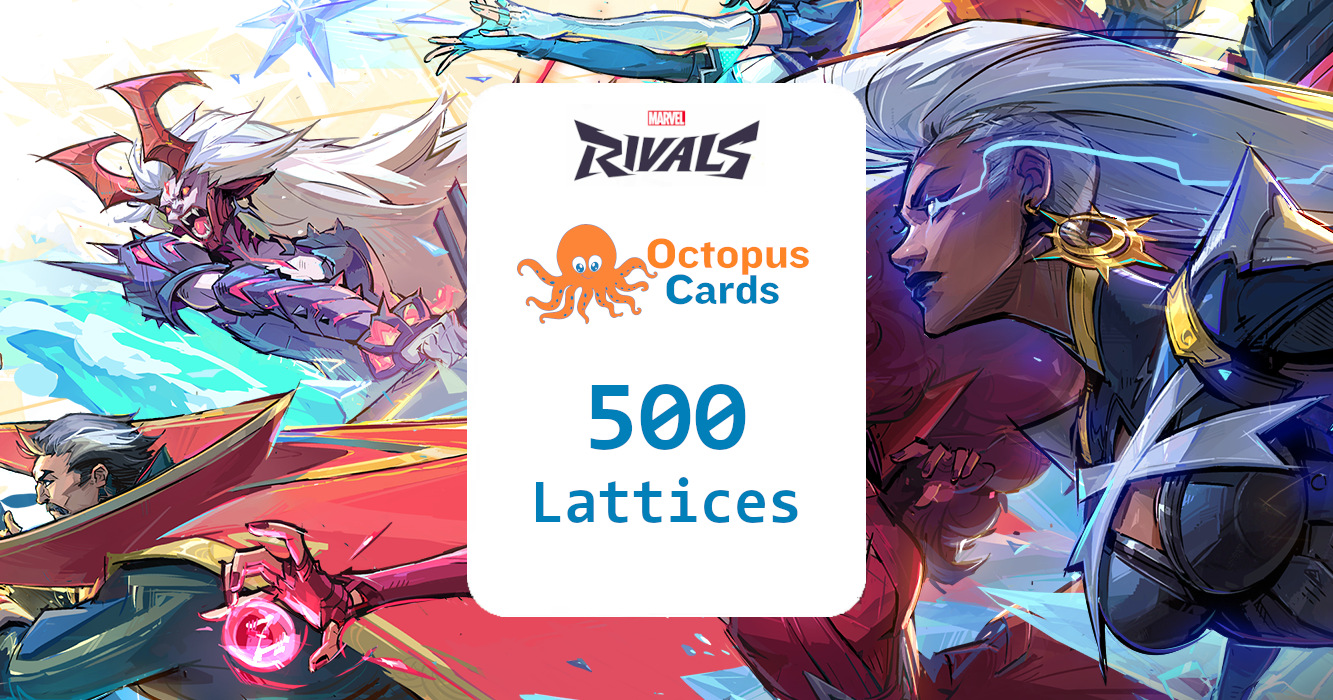 Marvel Rivals - 500 Lattices Octopus Cards Voucher screenshot 1