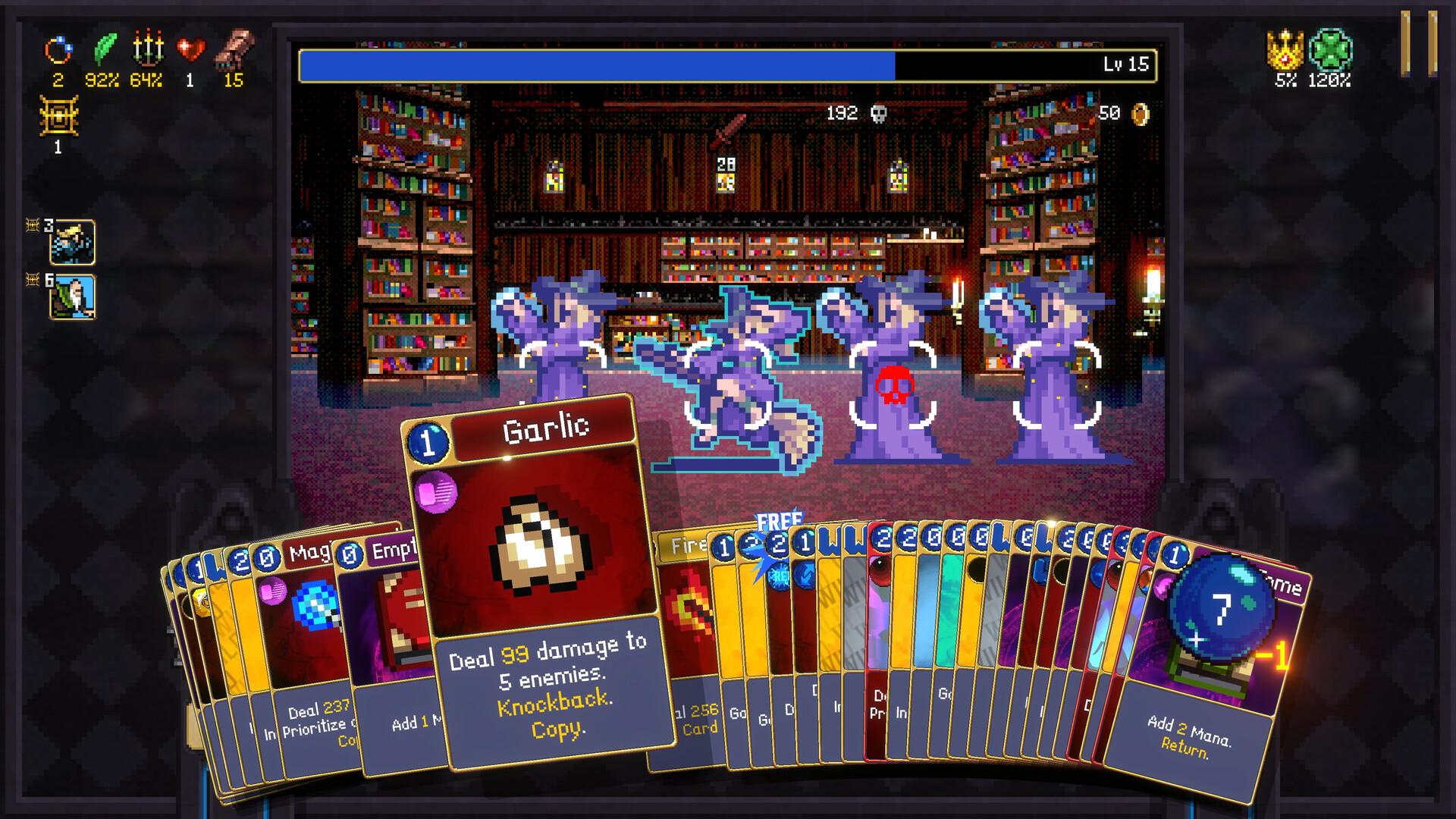 Vampire Crawlers: The Turbo Wildcard from Vampire Survivors PC Steam CD Key screenshot 9