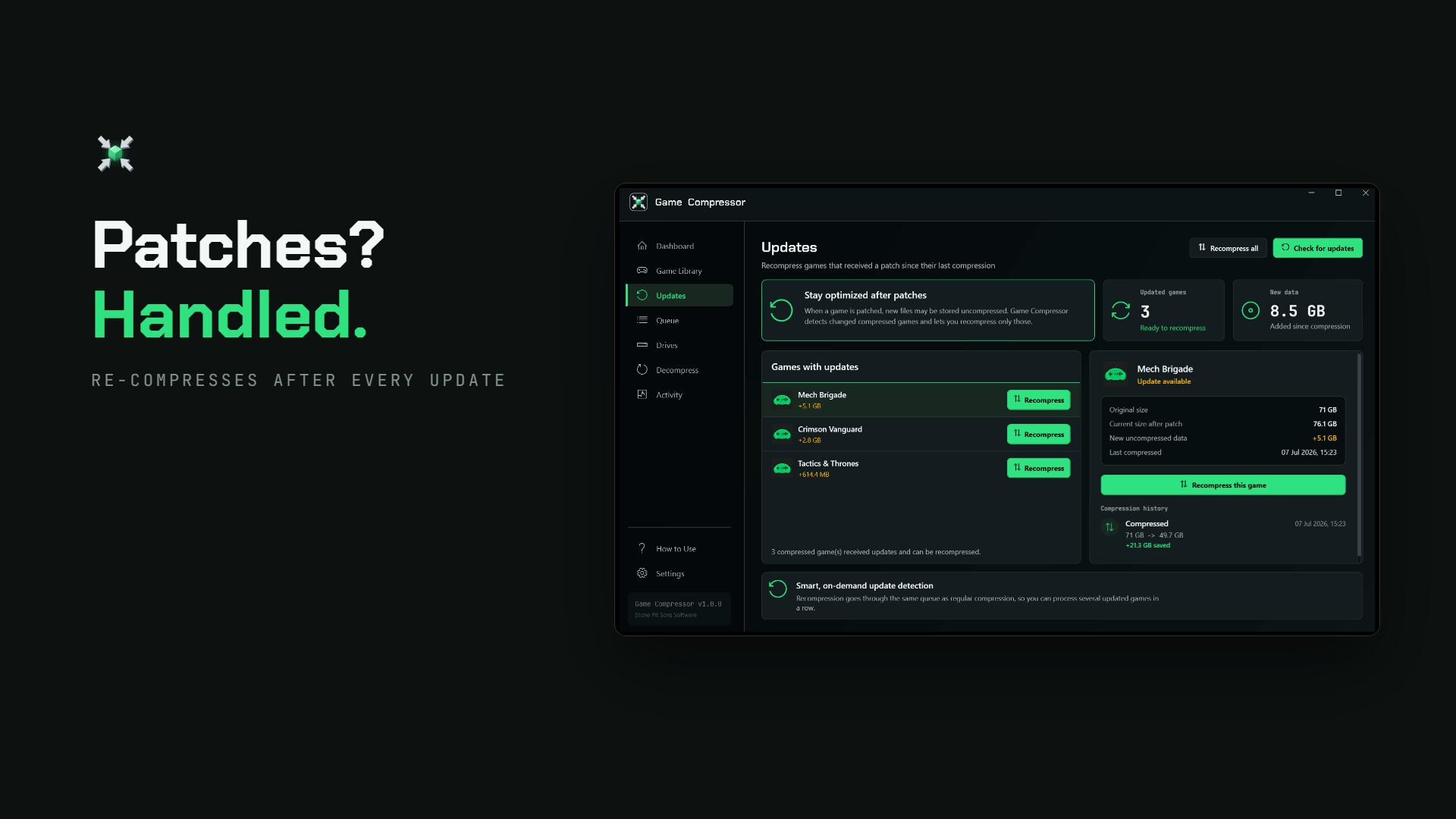 Game Compressor PC Steam CD Key screenshot 2