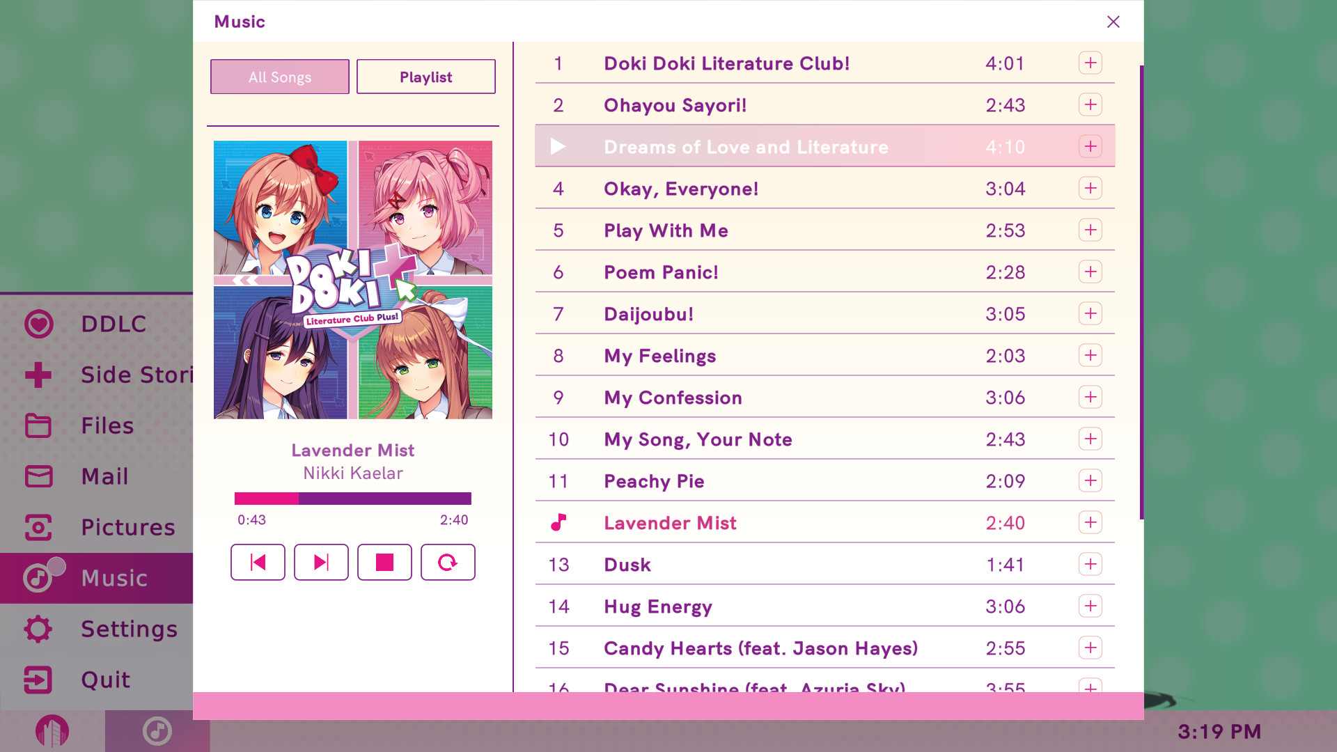 Doki Doki Literature Club Plus! AR XBOX One / Xbox Series X|S CD Key screenshot 2