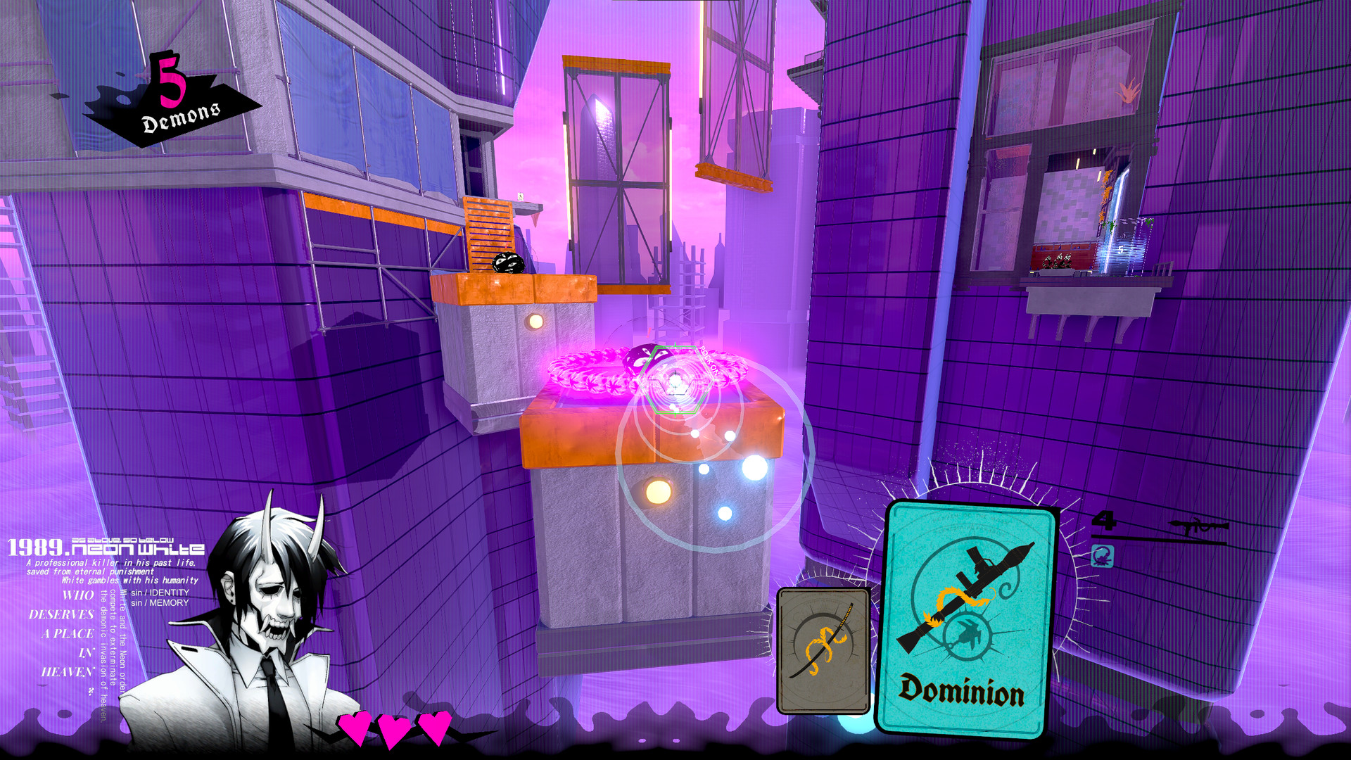 Neon White EU PC Steam CD Key screenshot 2