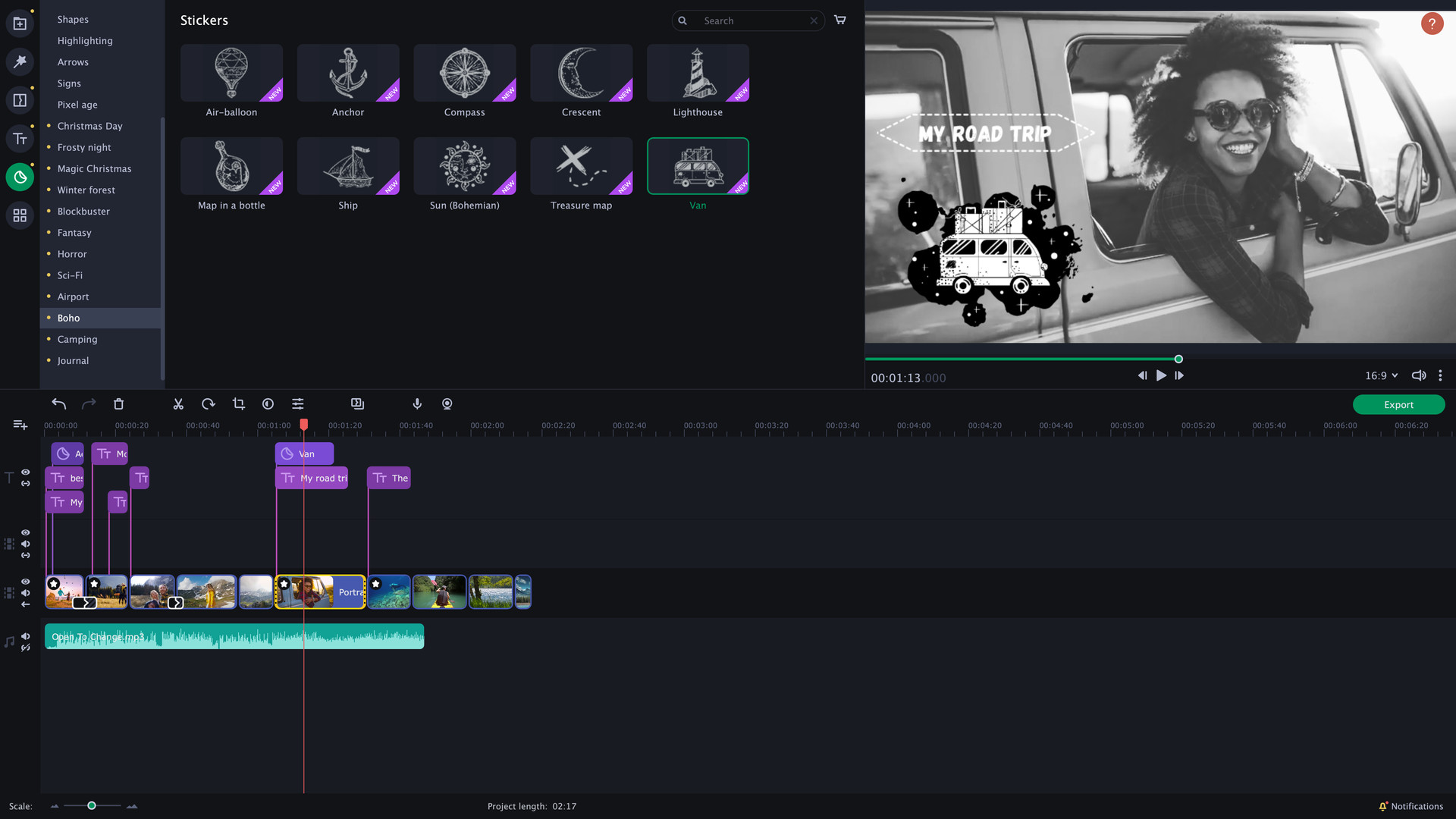 Movavi Slideshow Maker 8 - Travel Set Effects DLC Steam CD Key screenshot 1