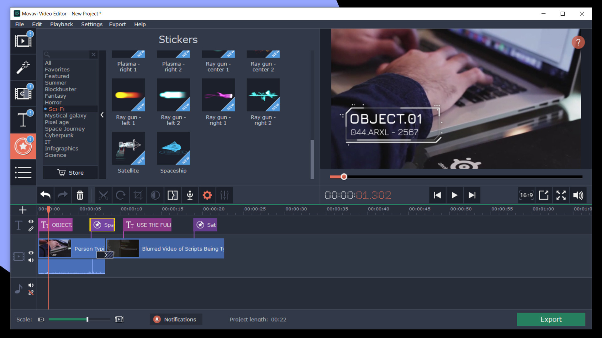 Movavi Video Editor Plus 2020 - Cinematic Set Effects DLC Steam CD Key screenshot 6