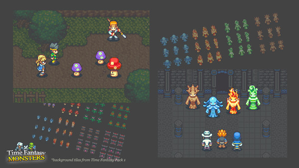 RPG Maker MV - Time Fantasy: Monsters DLC EN Language Only EU Steam CD Key screenshot 1