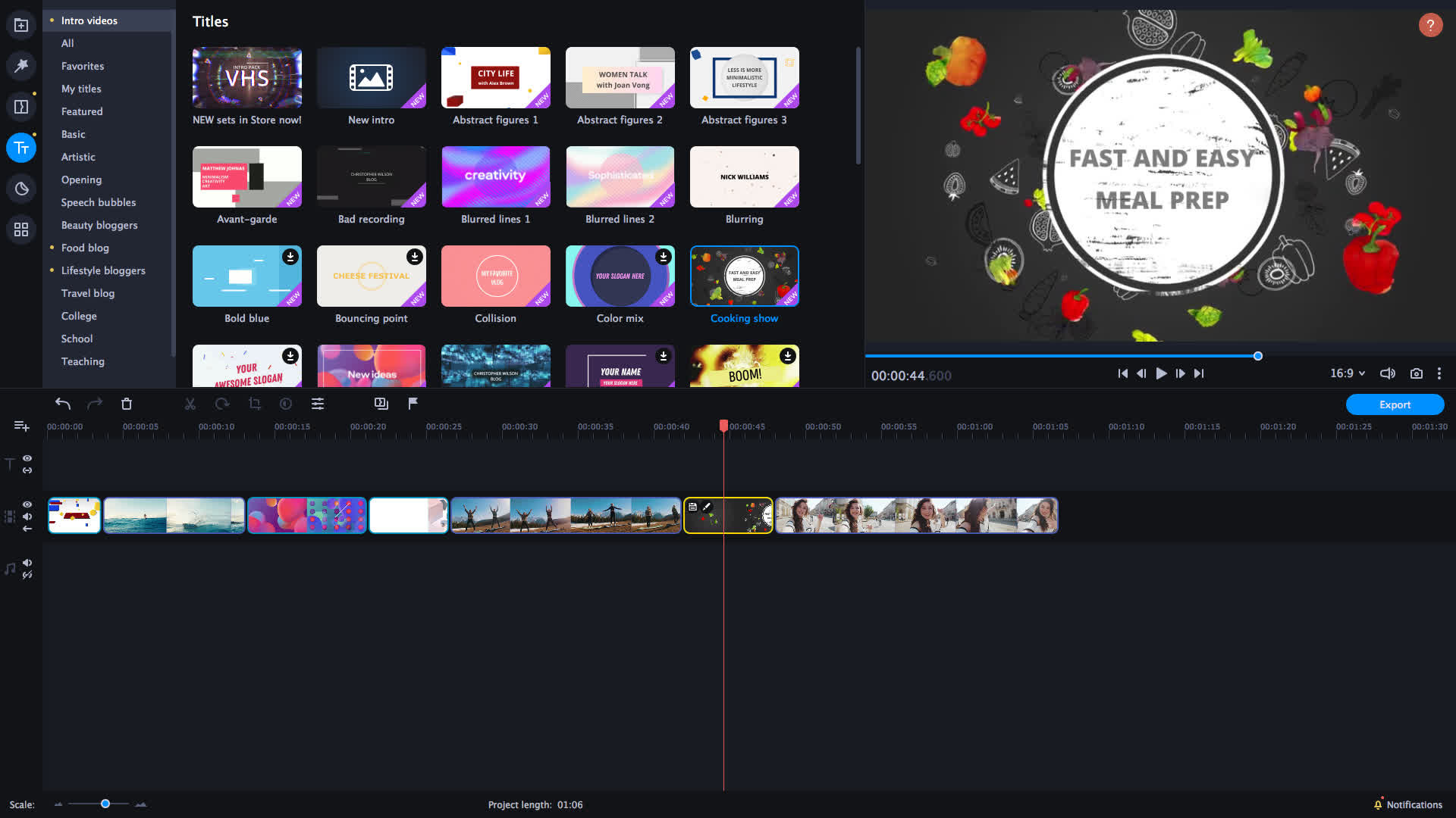 Movavi Video Editor Plus 2021 Effects - Trendy Intro Set Steam CD Key screenshot 2