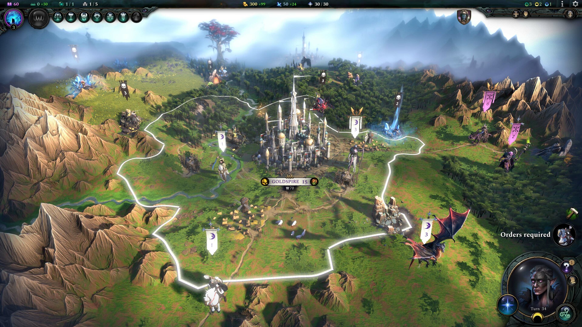 Age of Wonders 4 Premium Edition EU Steam CD Key screenshot 1