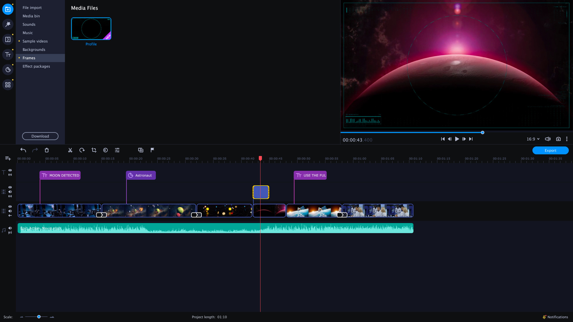 Movavi Video Editor Plus 2022 - Future is now Set DLC Steam CD Key screenshot 5