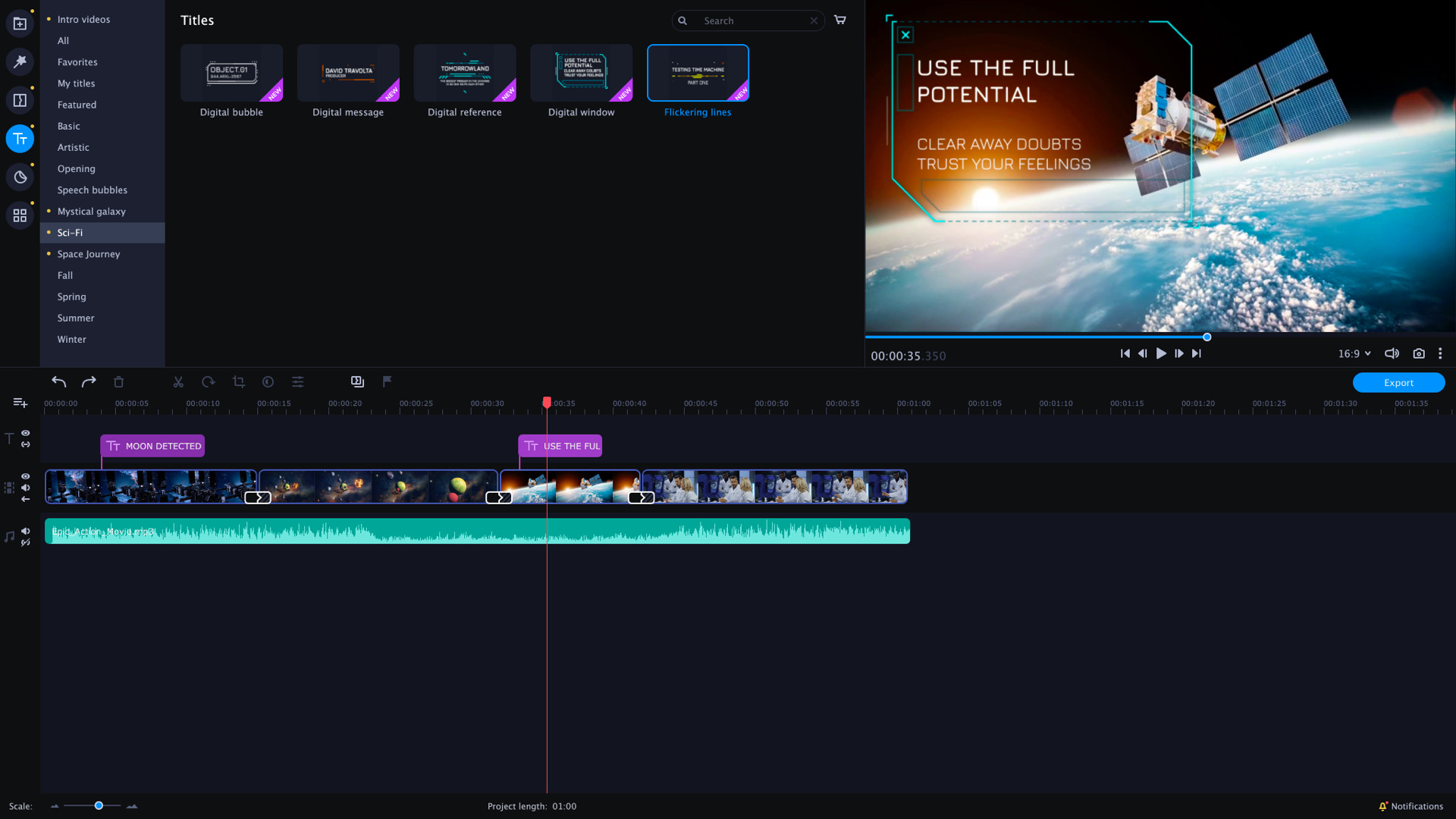 Movavi Video Editor Plus 2022 - Future is now Set DLC Steam CD Key screenshot 4