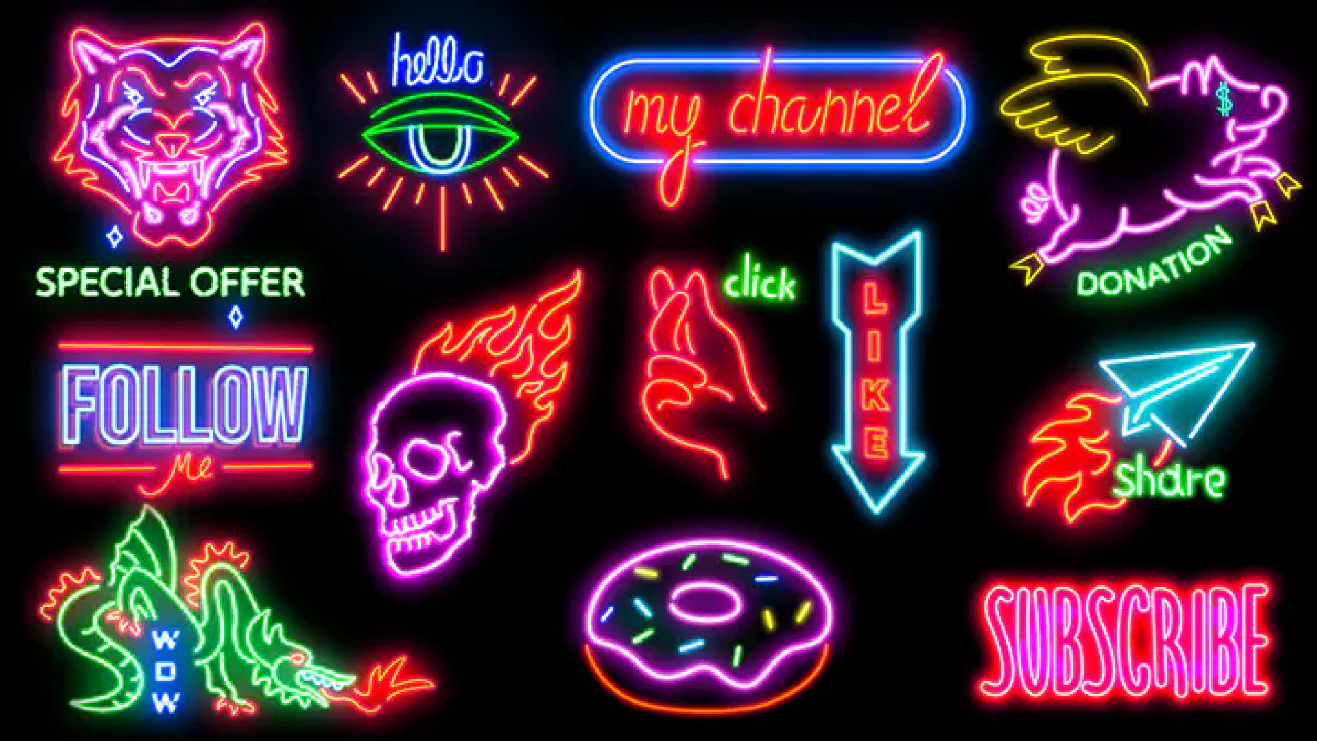 Movavi Video Editor 2024 - Neon Vlog Pack DLC Steam CD Key screenshot 2