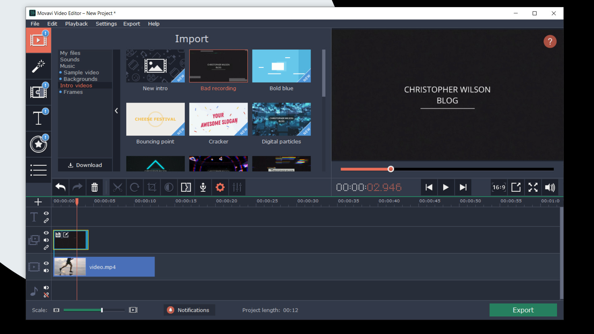 Movavi Video Editor Plus 2020 Effects - VHS Intro Pack DLC Steam CD Key screenshot 2