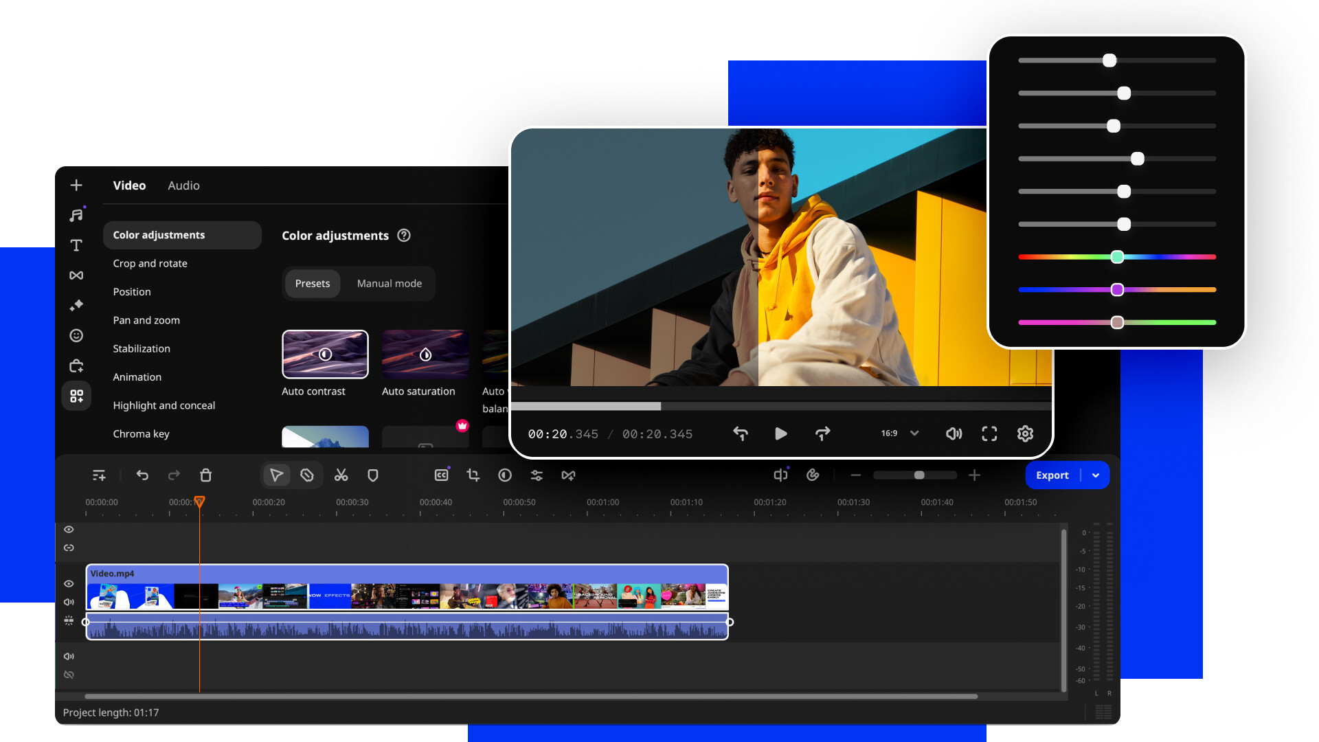 Movavi Video Editor 2025 PC Steam CD Key screenshot 1