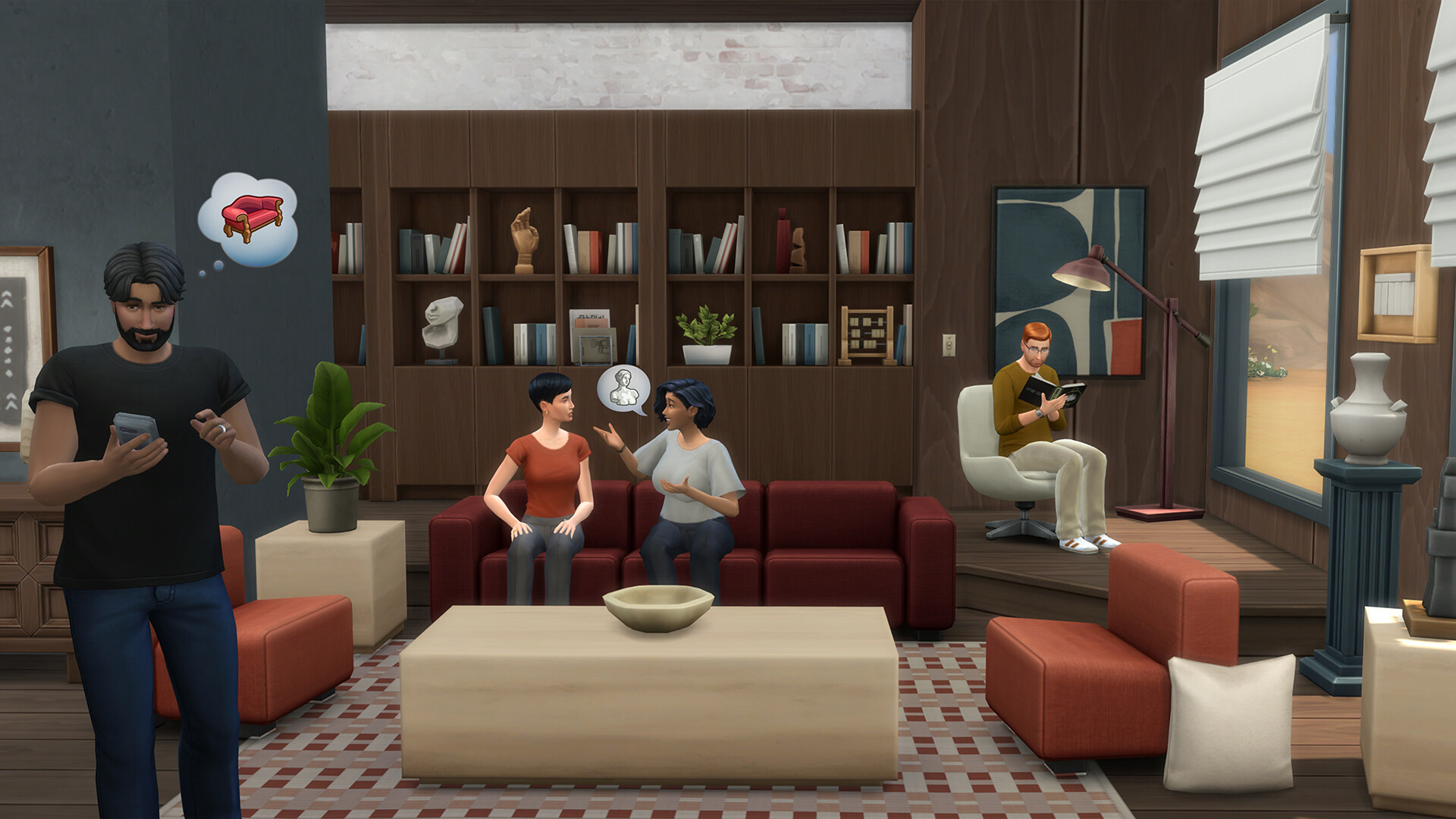 The Sims 4 - Refined Living Room Kit DLC EU PC EA App CD Key screenshot 2
