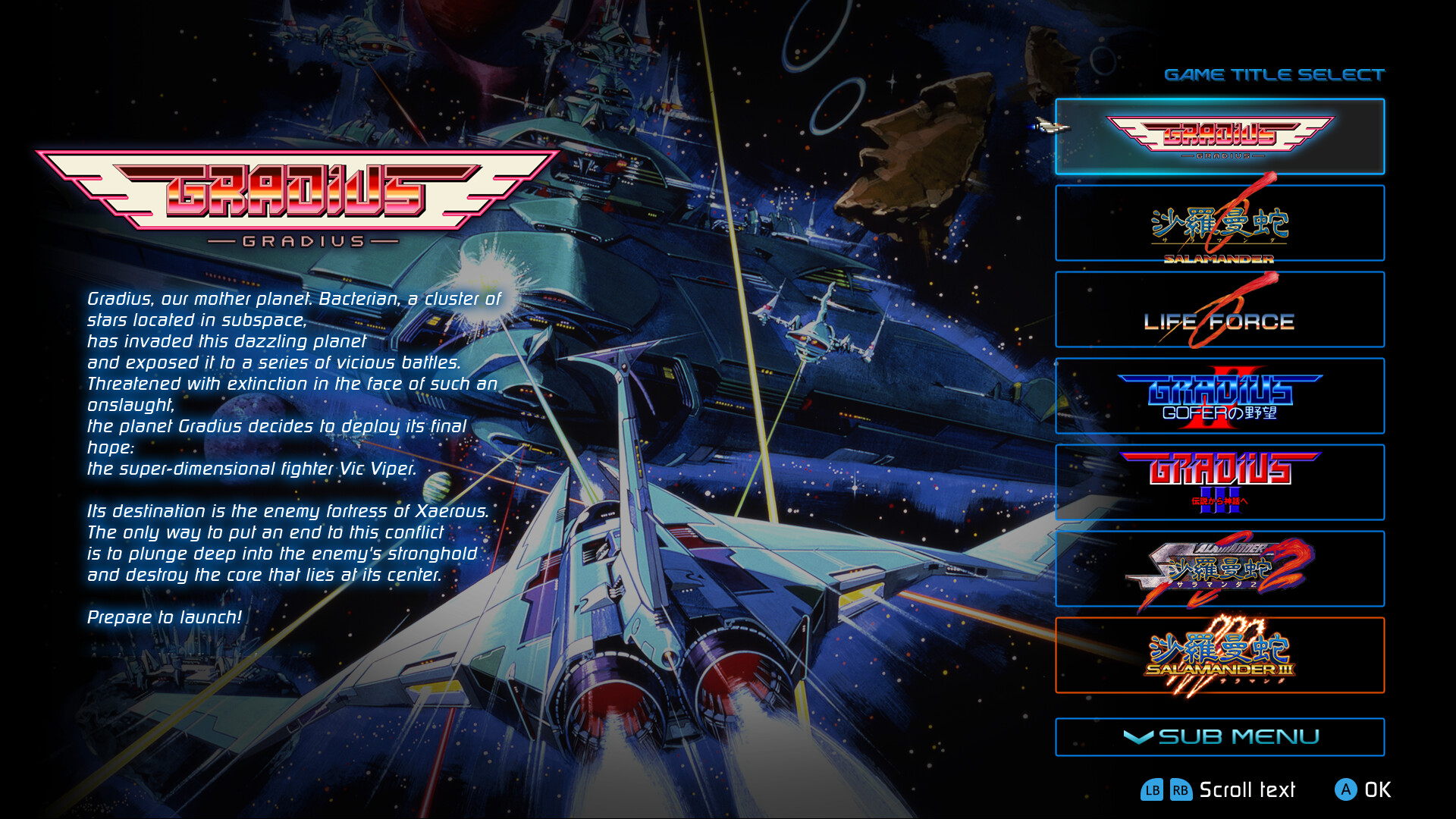 GRADIUS ORIGINS EU PS5 CD key screenshot 1