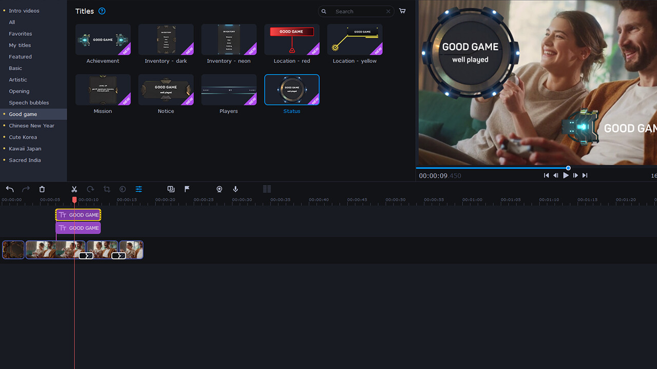 Movavi Video Editor 2025 - Cinematic Set DLC PC Steam CD Key screenshot 1