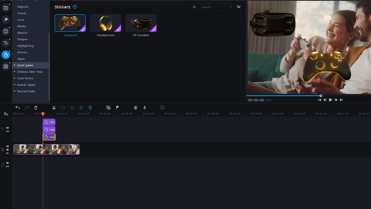 Movavi Video Editor 2025 - Cinematic Set DLC PC Steam CD Key screenshot 3