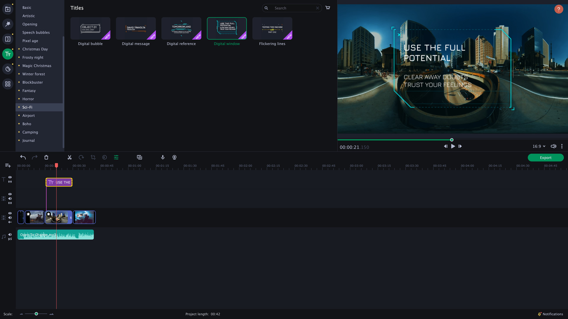 Movavi Slideshow Maker 8 Effects - Cinematic Set DLC PC Steam CD Key screenshot 1