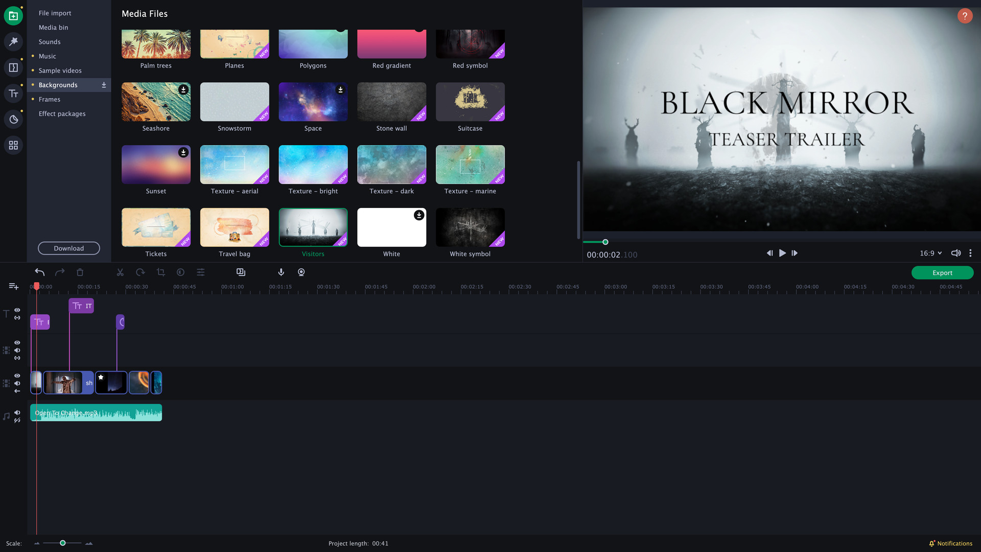 Movavi Slideshow Maker 8 Effects - Cinematic Set DLC PC Steam CD Key screenshot 5