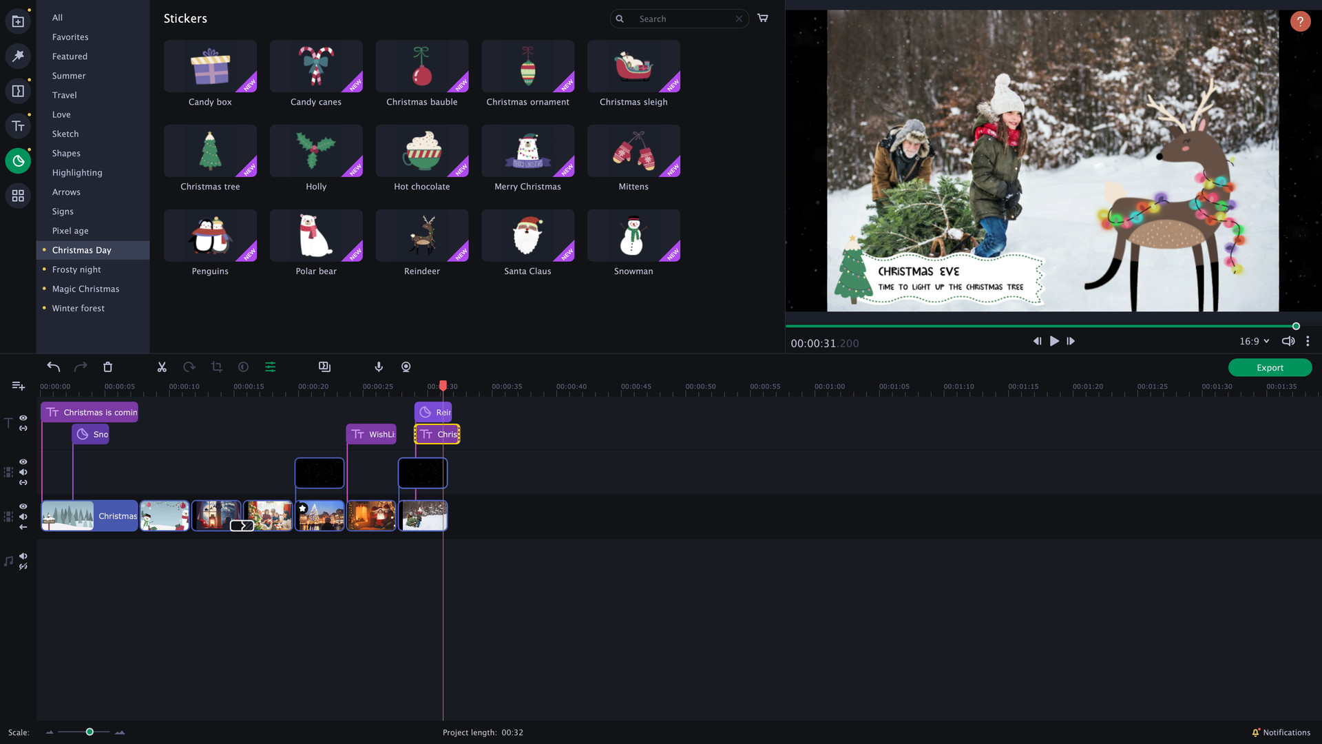 Movavi Slideshow Maker 8 Effects - Christmas Party Set DLC PC Steam CD Key screenshot 2