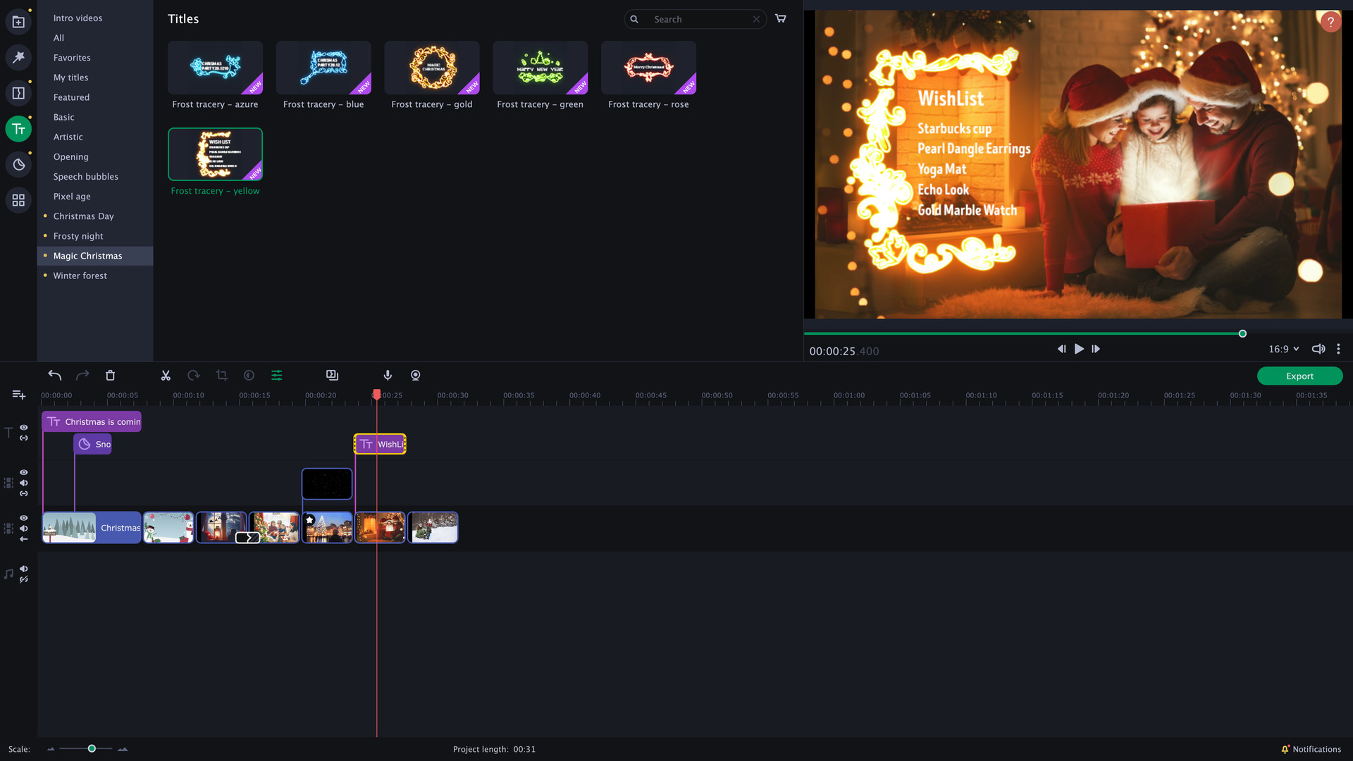 Movavi Slideshow Maker 8 Effects - Christmas Party Set DLC PC Steam CD Key screenshot 4
