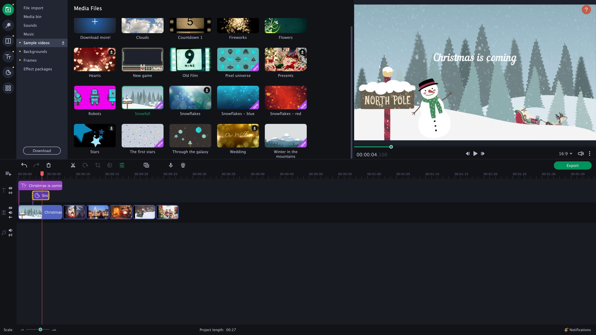 Movavi Slideshow Maker 8 Effects - Christmas Party Set DLC PC Steam CD Key screenshot 5