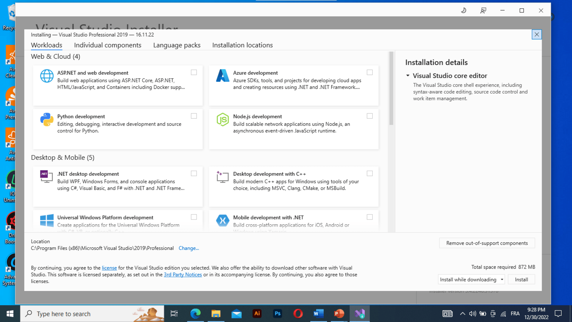MS Visual Studio 2019 Professional CD Key screenshot 2