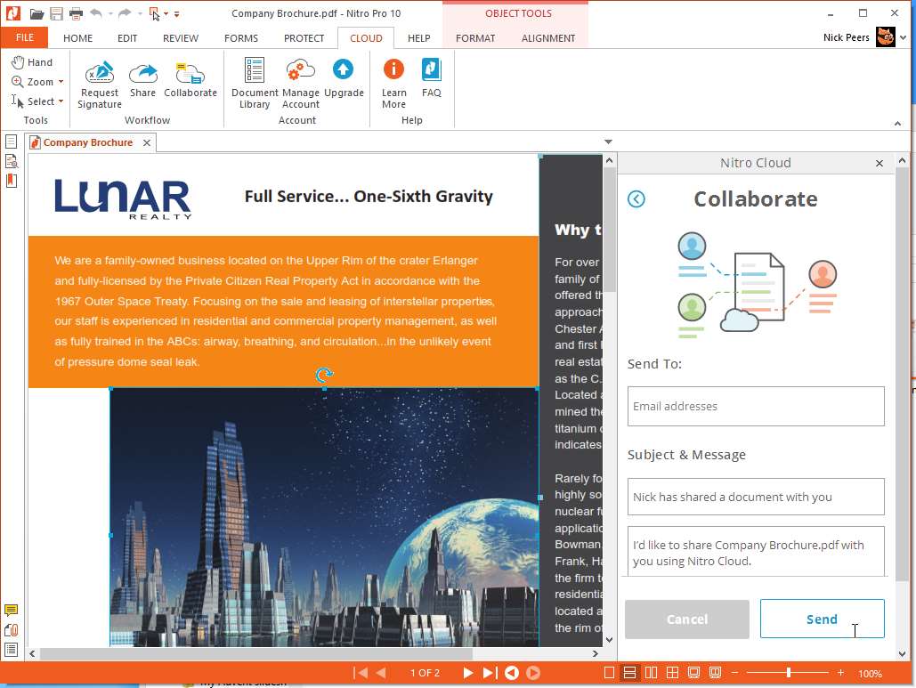 Nitro PDF Pro 10 CD Key (1 PC) screenshot 1
