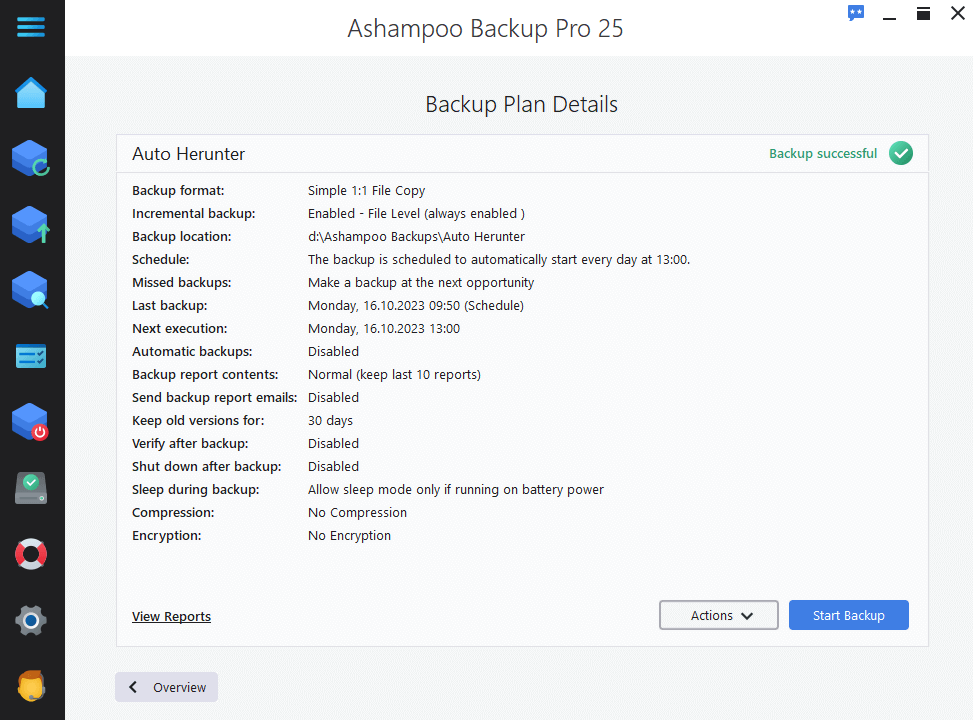 Ashampoo Backup Pro 25 Key screenshot 4