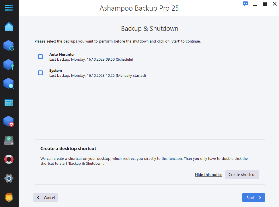 Ashampoo Backup Pro 25 Key screenshot 5