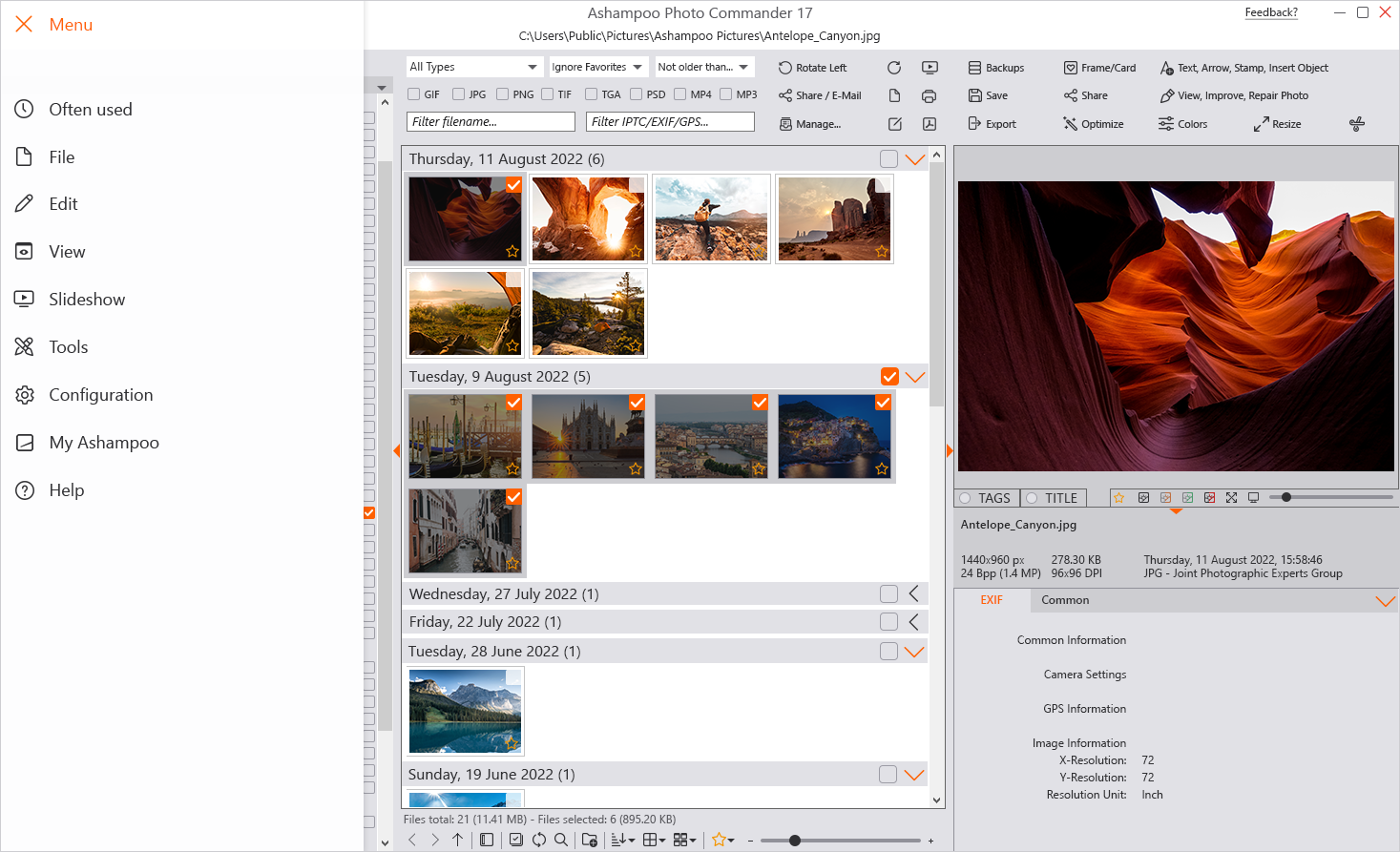 Ashampoo Photo Commander 17 Key screenshot 6