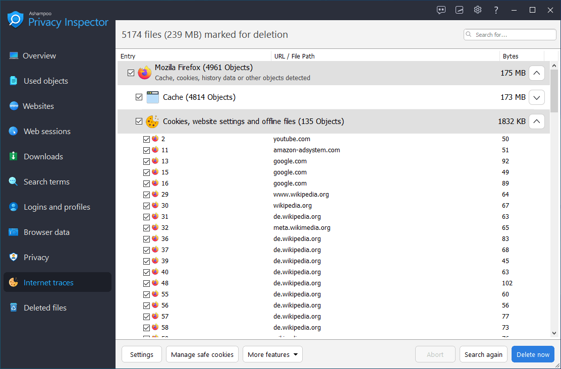 Ashampoo Privacy Inspector Activation Key screenshot 2
