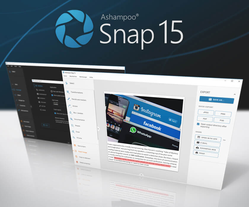 Ashampoo Snap 15 Key screenshot 1