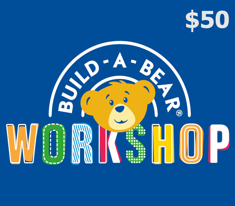 Build-A-Bear Workshop $50 Gift Card US