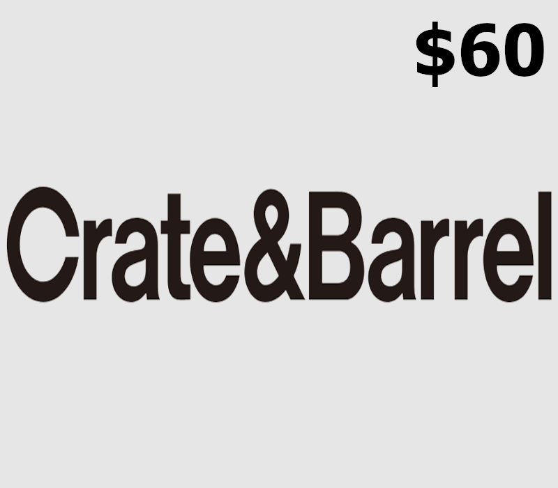 Crate and Barrel USD 60 Gift Card US
